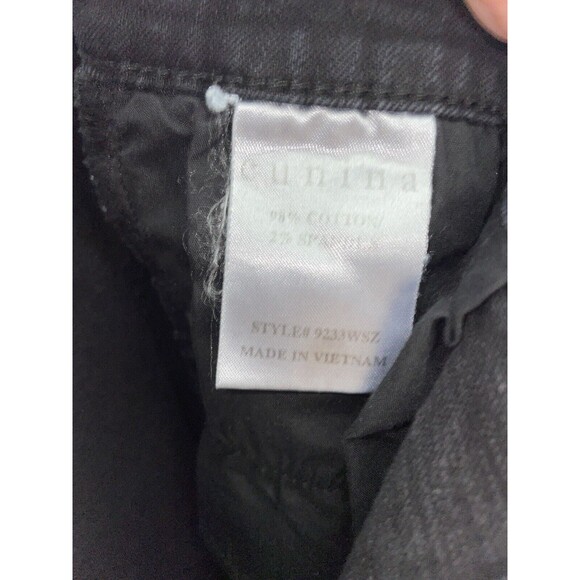 Eunina Distressed Midrise Crop Boot Jeans Size 30 Black - Picture 7 of 8